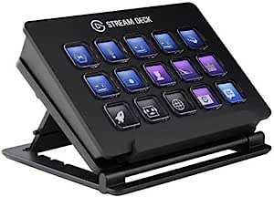 Elgato Stream Deck【15キー配列】ライブコンテンツ作成用のコントローラー 配信者向けデバイス OBS/Streamlabs/Twitch/YouTube連携(調節可能なスタンド付き)Windows 10/macOS(10.13とそれ以降)対応