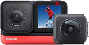 Insta360 ONE R ツイン版（ONE R コア＋360度モジュール＋4K広角��モジュール） 360度アクションカメラ 5.7K 360度全天球 + 4K広角 撮影 FlowState 手ブレ補正 5m防水パノラマカメラ スポーツカメラ【Insta360公式】