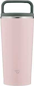 象印 (ZOJIRUSHI) 水筒 タンブラー キャリータンブラー シームレス ハンドルタイプ フタ付き 0.3L ヴィンテージローズ SX-JA30-PM