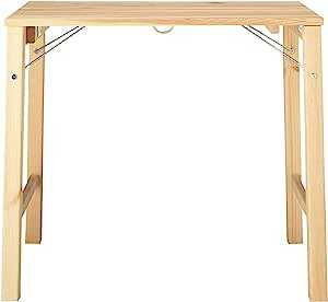 無印良品 パイン材テーブル・折りたたみ式 幅80×奥行50×高さ70cm 18499441
