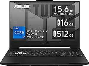 ASUS ゲーミングPC TUF Dash F15 FX517ZM Core i7 12650H RTX3060 15.6型 16GB 512GB FX517ZM-I7R3060BEC