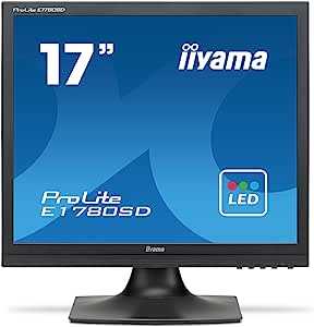iiyama モニター ディスプレイ E1780SD-B1 (17インチ/スクエア(SXGA)/TN/D-sub,DVI-D/3年保証)